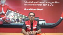 (Area Manager Comm, Rel, & CSR Pertamina Patra Niaga Regional Sulawesi, Laode Syarifuddin Mursali)