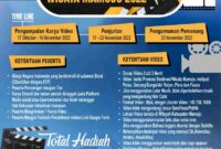 (pamflet lomba karya video promosi wisata Mamuju 2022: dok.ist)