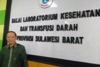 (Kepala Seksi Peningkatan Mutu Balai Labkes & TD Dinas Kesehatan Provinsi Sulawesi Barat, Aminuddin, foto: dok.ist)