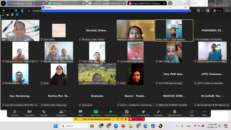 (rapat akselerasi bertema 'Implementasi RME Terkoneksi SatuSehat', foto: dok.ist)