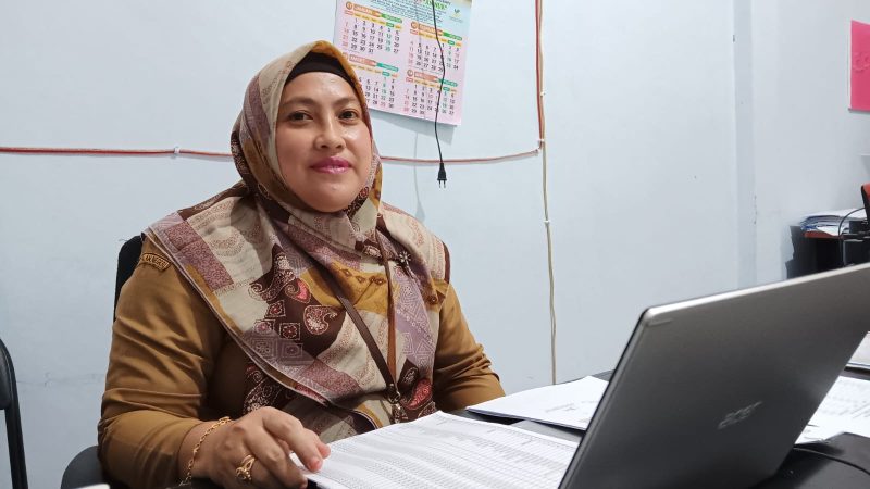 Kabid Ketahanan dan Kesejahteraan Keluarga P2KB Mamuju, A. Maidah Dg. Mawello, foto: adm