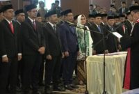 Pelantikan 30 anggota DPRD Mamuju periode 2024-2029, dok.istimewa