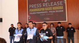 Polisi merilis kasus penangkapan bandar narkoba di Pasangkayu, dokumen istimewa