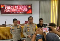 Kapolres Mateng merilis kasus Briptu NI, dok.ist