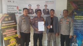 Aipda Hasan ditemani kuasa hukumnya melapor ke Polda Sulbar, dok.istimewa