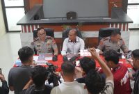 Polda Sulbar merilis kasus penyalahgunaan narkoba. Dokumen istimewa