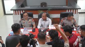 Polda Sulbar merilis kasus penyalahgunaan narkoba. Dokumen istimewa