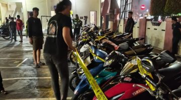 Polresta Mamuju sita 21 motor berknalpot brong, dok.istimewa